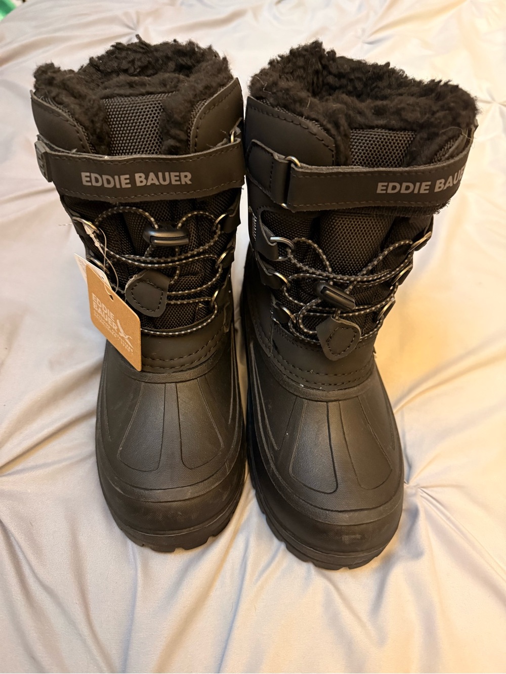 New Eddie Bauer Winter Fur Boots Kids4M/W6